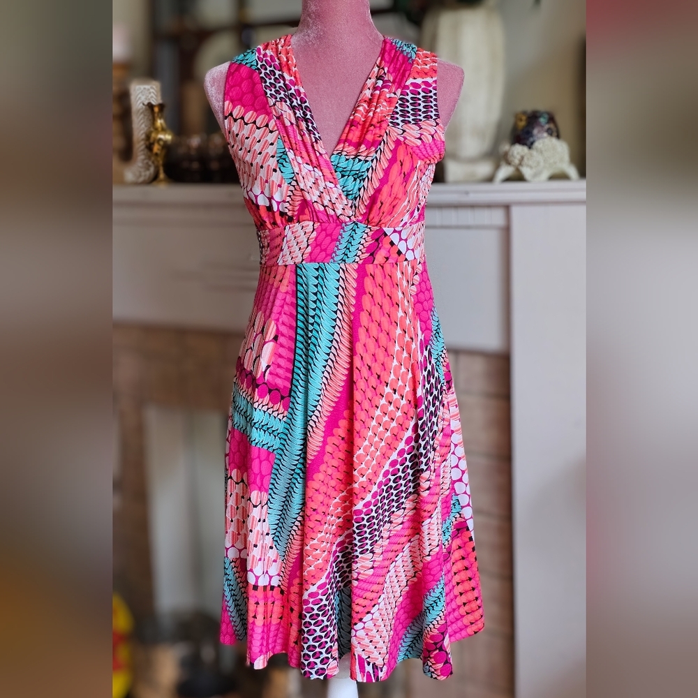 Papillon Blanc Summer Dress, Size M.
